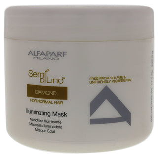 Semi Di Lino Diamond Illuminating Mask by Alfaparf Milano for Unisex - 17.4 oz Masque