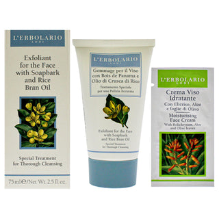 Exfoliant Soapbark - Rice Bran Oil by LErbolario for Unisex - 2.5 oz Cleanser