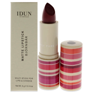Matte Lipstick - 106 Bjornbar by Idun Minerals for Women - 0.14 oz Lipstick