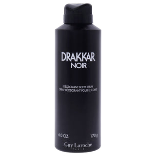 Drakkar Noir by Guy Laroche for Men - 6 oz Body Spray