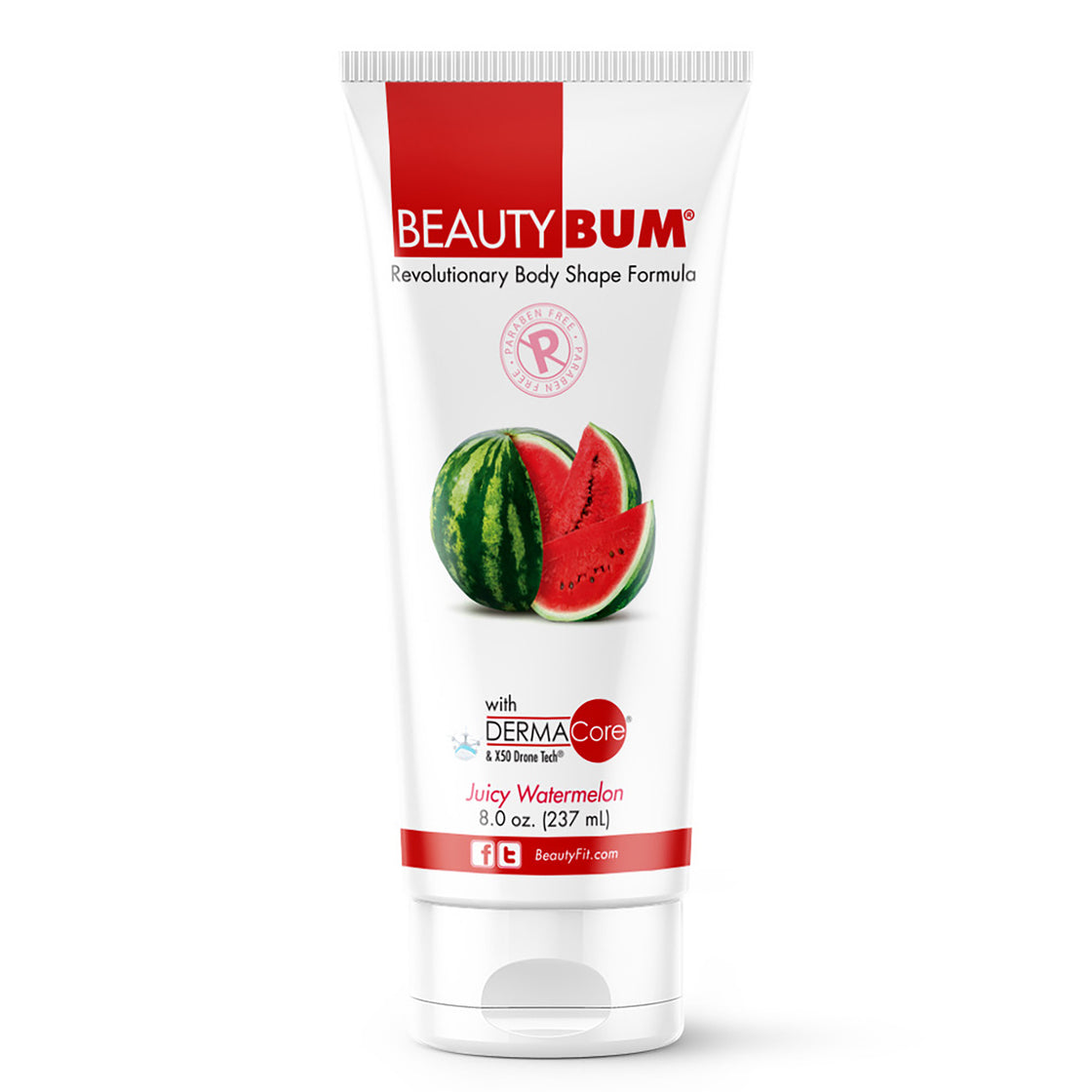 BeautyBum Anti Cellulite Cream - Juicy Watermelon by BeautyFit for Women - 8 oz Cream