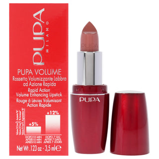 Pupa Volume Rapid Action Enhacing Lipstick - 104 Powder Rose by Pupa Milano for Women - 0.123 oz Lipstick
