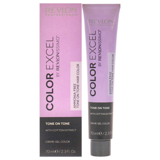 Revlonissimo Color Excel - 5.25 Light Iridescent Mahogany Brown by Revlon for Unisex - 2.3 oz Hair Color