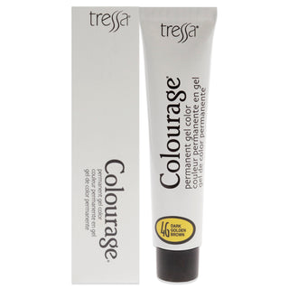 Colourage Permanent Gel Color - 4G Dark Golden Brown by Tressa for Unisex - 2 oz Hair Color