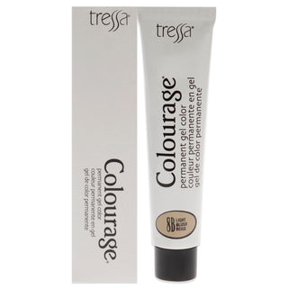 Colourage Permanent Gel Color - 8B Light Blush Beige by Tressa for Unisex - 2 oz Hair Color