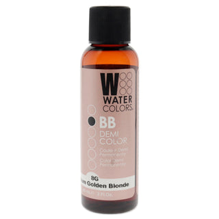 Watercolors BB Demi-Permanent Hair Color - 8G Medium Golden Blonde by Tressa for Unisex - 2 oz Hair Color