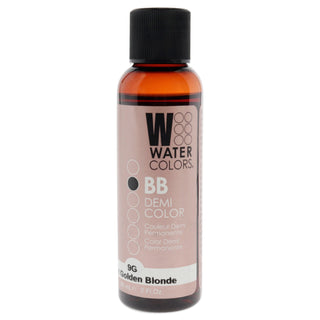 Watercolors BB Demi-Permanent Hair Color - 9G Light Golden Blonde by Tressa for Unisex - 2 oz Hair Color