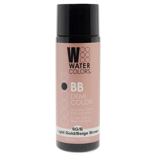 Watercolors BB Demi-Permanent Hair Color - 6GB Light Golden Beige Brown by Tressa for Unisex - 2 oz Hair Color