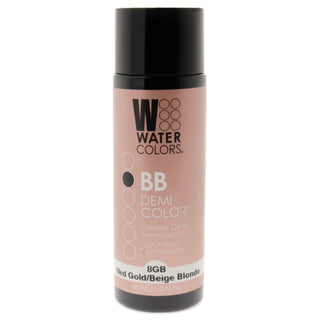 Watercolors BB Demi-Permanent Hair Color - 8GB Medium Golden Beige Blonde by Tressa for Unisex - 2 oz Hair Color