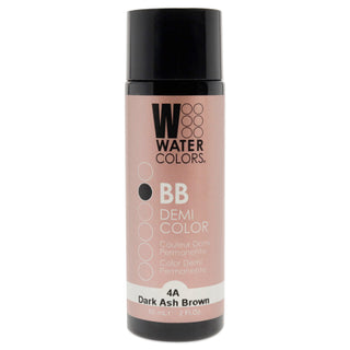 Watercolors BB Demi-Permanent Hair Color - 4A Dark Ash Brown by Tressa for Unisex - 2 oz Hair Color