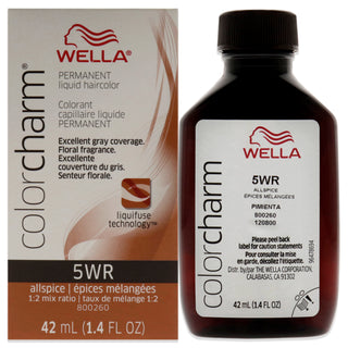 Color Charm Permanent Liquid Hair Color - 5WR Allspice by Wella for Unisex - 1.42 oz Hair Color