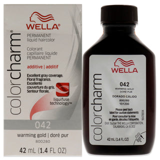 Color Charm Permanent Liquid Hair Color - 42 Gold by Wella for Unisex - 1.42 oz Hair Color