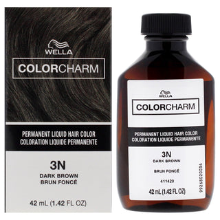 Color Charm Permanent Liquid Hair Color - 3N Dark Brown by Wella for Unisex - 1.42 oz Hair Color