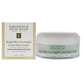 Bright Skin Overnight Correcting Cream by Eminence for Unisex - 2 oz Cream