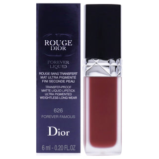 Rouge Dior Forever Liquid Matte Lipstick - 626 Forever Famous by Christian Dior for Women - 0.2 oz Lipstick