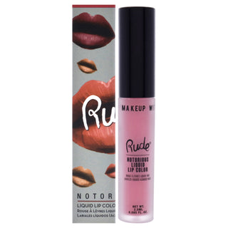 Notorious Liquid Lip Color - Going Topless by Rude Cosmetics for Women - 0.1 oz Lipstick
