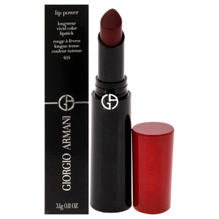 Lip Power Longwear Vivid Color Lipstick - 404 Tempting by Giorgio Armani for Women - 0.11 oz Lipstick