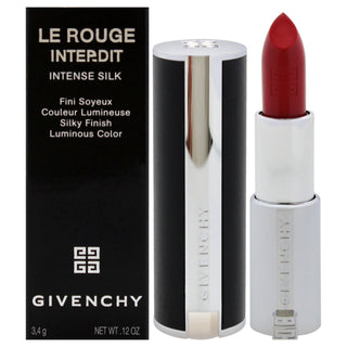 Le Rouge Interdit Intense Silk Lipstick - 338 Rouge Silk by Givenchy for Women - 0.12 oz Lipstick (Refillable)