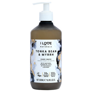 Naturals Hand Wash - Tonka Bean and Myrrh by I Love Cosmetics for Women - 16.9 oz Hand Wash