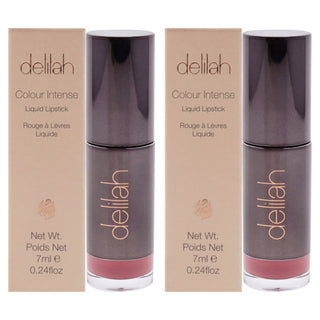 Colour Intense Liquid Lipstick - Blossom by Delilah for Women - 0.24 oz Lipstick - Pack of 2