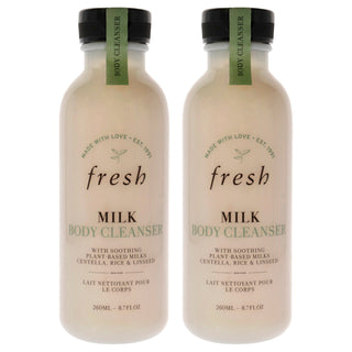 Milk Body Cleanser by Fresh for Women - 8.7 oz Cleanser - Pack of 2