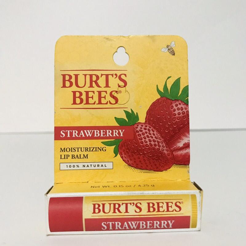 Strawberry Moisturizing Lip Balm Blister by Burts Bees for Unisex - 0.15 oz Lip Balm