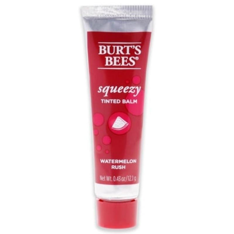 Squeezy Tinted Lip Balm - Watermelon Rush by Burts Bees for Women - 0.43 oz Lip Balm