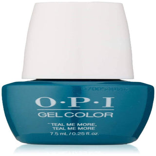 GelColor - GC G45B Teal Me More-Teal Me More by OPI for Women - 0.25 oz Nail Polish