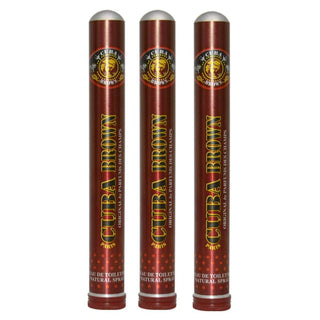 Cuba Brown by Cuba for Men - 1.17 oz EDT Spray - Pack of 3