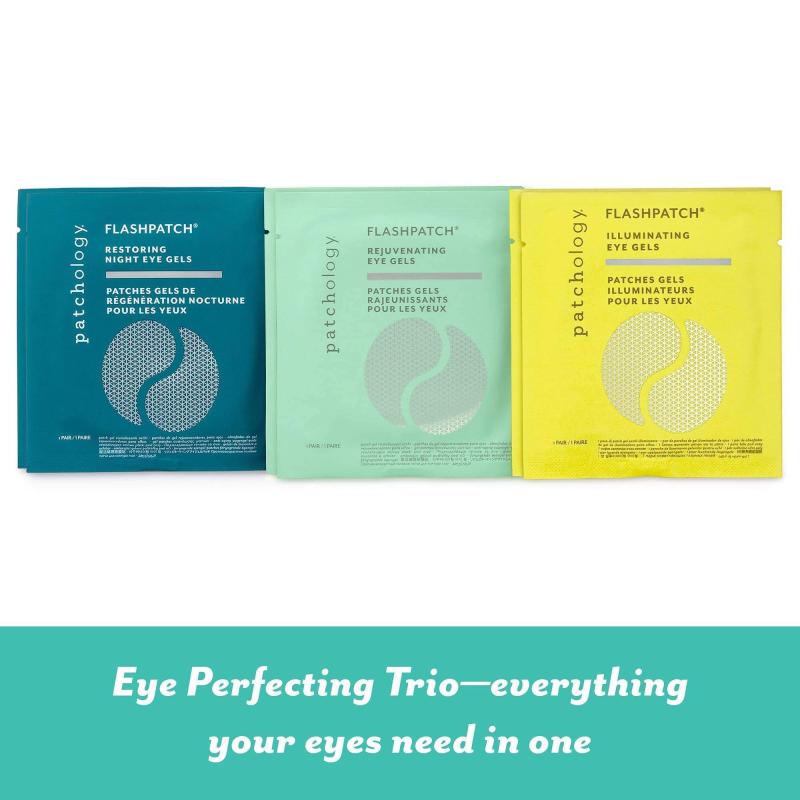 All Eyes On You Eye Perfecting Trio by Patchology for Unisex - 3 Pc Mask