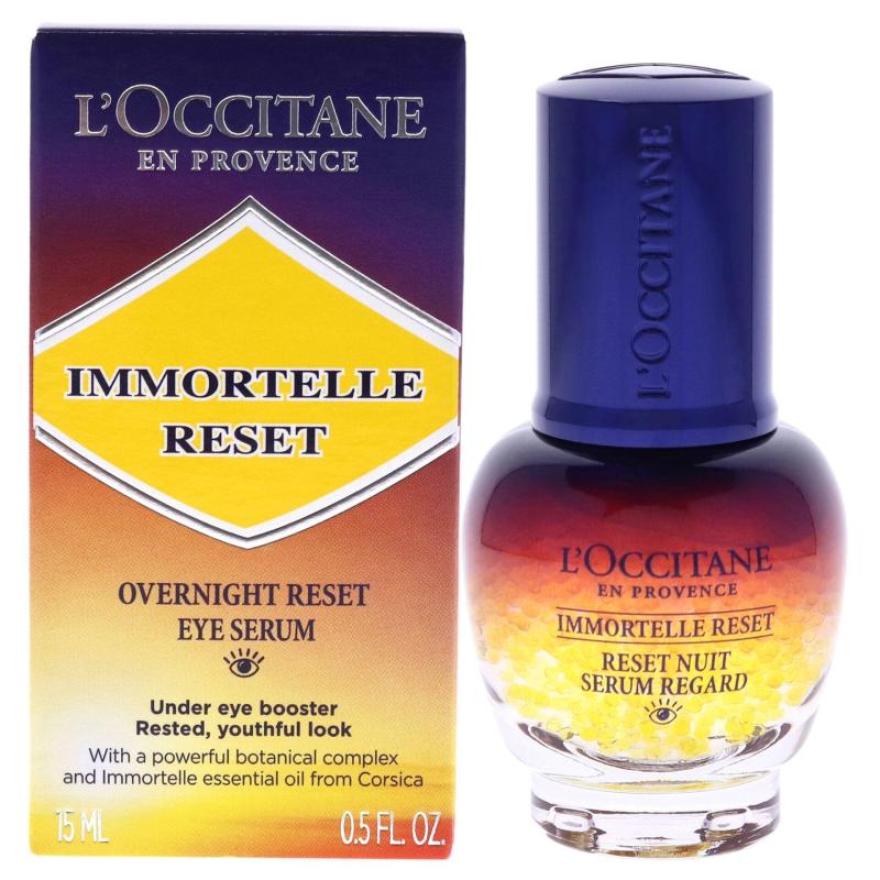 Immortelle Overnight Reset Eye Serum by LOccitane for Women - 0.5 oz Serum