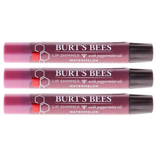 Burts Bees Lip Shimmer - Watermelon by Burts Bees for Women - 0.09 oz Lip Shimmer - Pack of 3