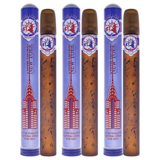 Cuba City New York by Cuba for Men - 1.17 oz EDT Spray - Pack of 3