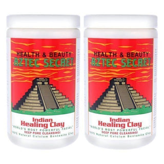Indian Healing Clay by Aztec Secret for Unisex - 2 lb Clay - Pack of 2