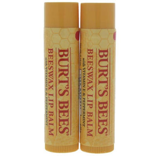 Beeswax Lip Balm Twin Pack by Burts Bees for Unisex - 2 x 0.15 oz Lip Balm