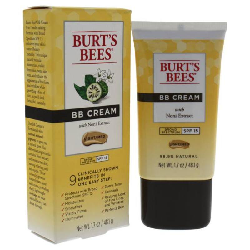 BB Cream SPF 15 - Light/Medium by Burts Bees for Women - 1.7 oz Makeup