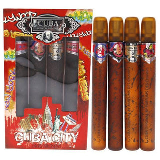 Cuba City by Cuba for Women - 4 Pc Gift Set 1.17oz Hollywood, 1.17oz Vegas, 1.17oz Miami, 1.17oz New York