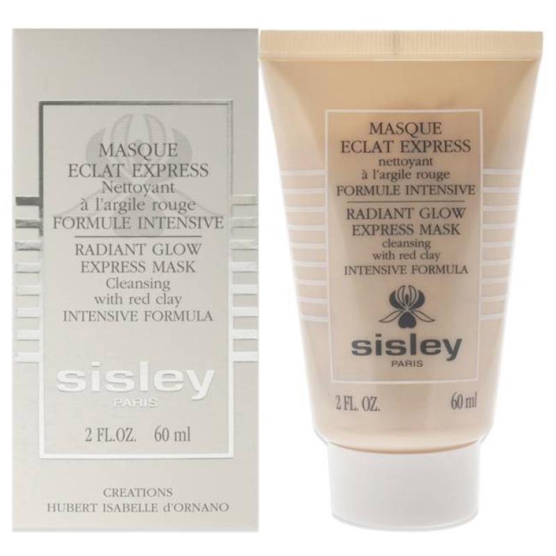 Radiant Glow Express Mask Cleansing with Red Clay Intensive Formula by Sisley for Women - 2 oz Cleanser