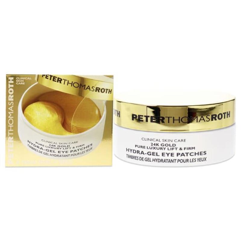 24K Gold Pure Luxury Lift and Firm Hydra-Gel Eye Patches by Peter Thomas Roth for Women - 60 Pc Patches