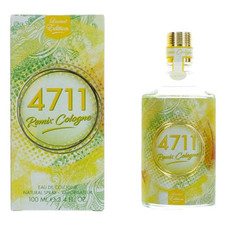 4711 Remix Cologne Lemon By Muelhens, 3.4 Oz Eau De Cologne Spray For Unisex