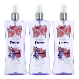 Romance & Dreams By Body Fantasies, 3 Pack 8 Oz Fragrance Body Spray For Women