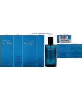 Davidoff Cool Water Eau de Toilette Spray 75 ML For Men - 3414202000565