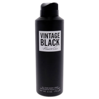 "Kenneth Cole Vintage Black Men's Body Spray - 6 oz Refreshing Cologne for Him"