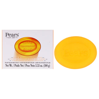 Pure and Gentle Amber Bar Soap with Glycerin and Natural Oils for Unisex - 3.5 oz