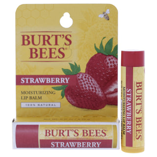 Burt's Bees Strawberry Moisturizing Lip Balm Blister for Unisex - 0.15 oz Lip Balm
