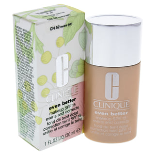 Even Better Makeup SPF 15 - CN 52 Neutral (MF) - Dry To Combination Oily Skin by Clinique for Women - 1 oz Foundation