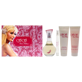 Buy Can Can by Paris Hilton 4 Pc Gift Set for Women - Includes EDP Spray, Body Lotion, and Bath Gel