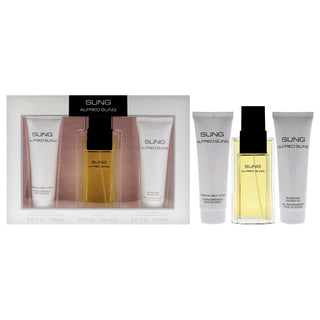 Alfred Sung Sung for Women 3 Pc Gift Set - EDT Spray, Body Lotion, Shower Gel