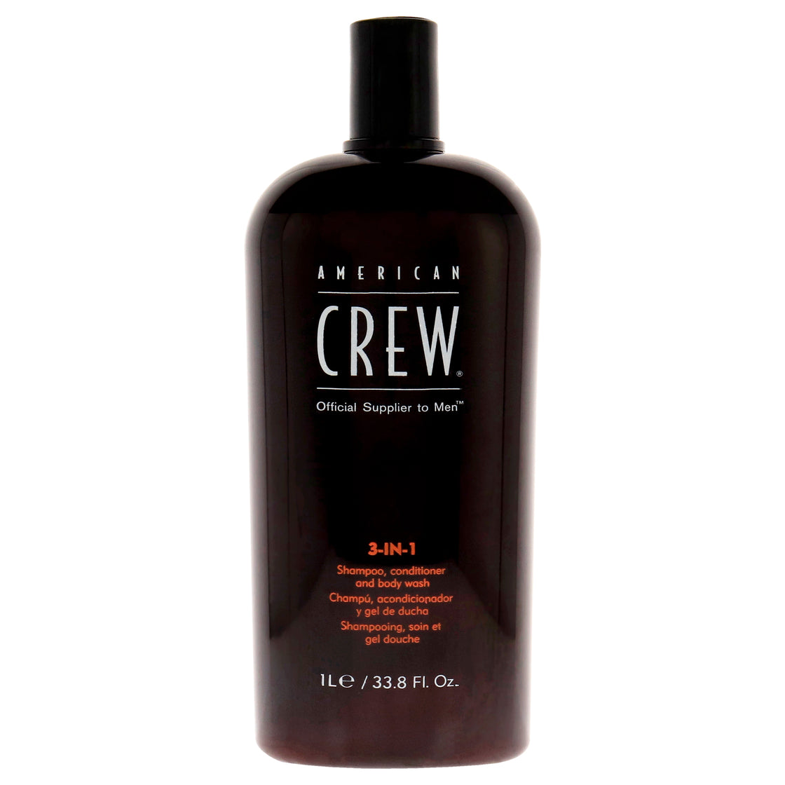3 In 1 Shampoo, Conditioner and Body Wash by American Crew for Men - 33.8 oz Shampoo, Conditioner and Body Wash