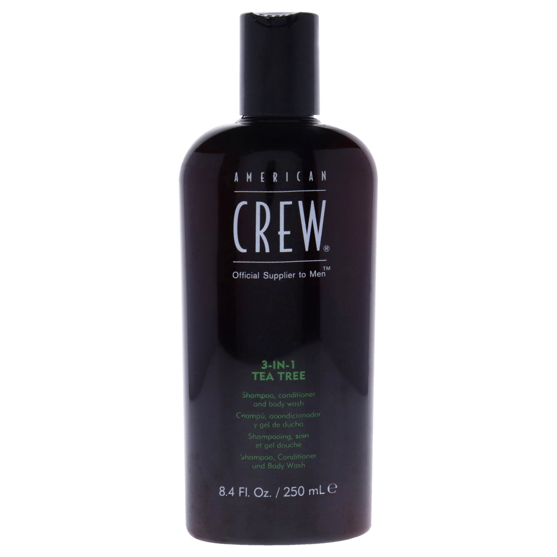 3-In-1 Tea Tree Shampoo, Conditioner and Body Wash by American Crew for Men - 8.4 oz Shampoo, Conditioner and Body Wash